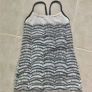 lululemon athletica Black and White Tank Top